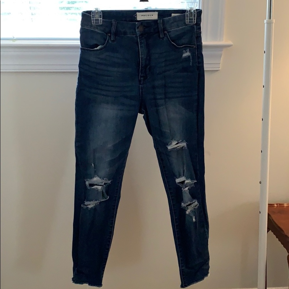 Pacsun power super stretch push up ankle jeggings